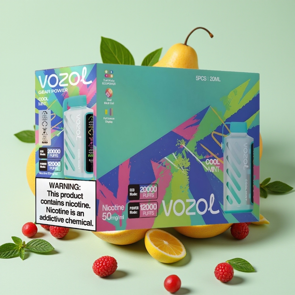 VOZOL Gear Power 20000 Puffs Dual Mesh Coil 20mL Cool Mint