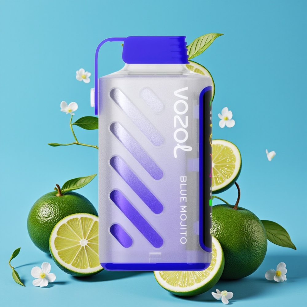 VOZOL Gear Power 20000 Puffs S.i.L.C. Tech Dual Mesh Coil 20mL Blauer Mojito