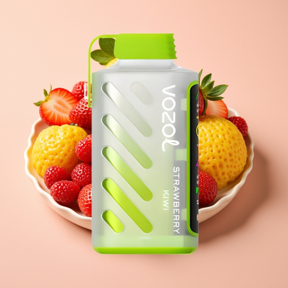 VOZOL Gear Power 20000 Puffs S.i.L.C. Tech Dual Mesh Coil Erdbeer Kiwi