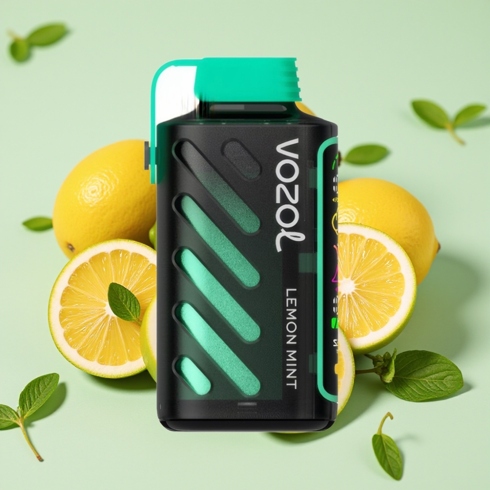 VOZOL Gear Power 20000 Puffs S.i.L.C. Tech Dual Mesh Coil Zitrone Minze