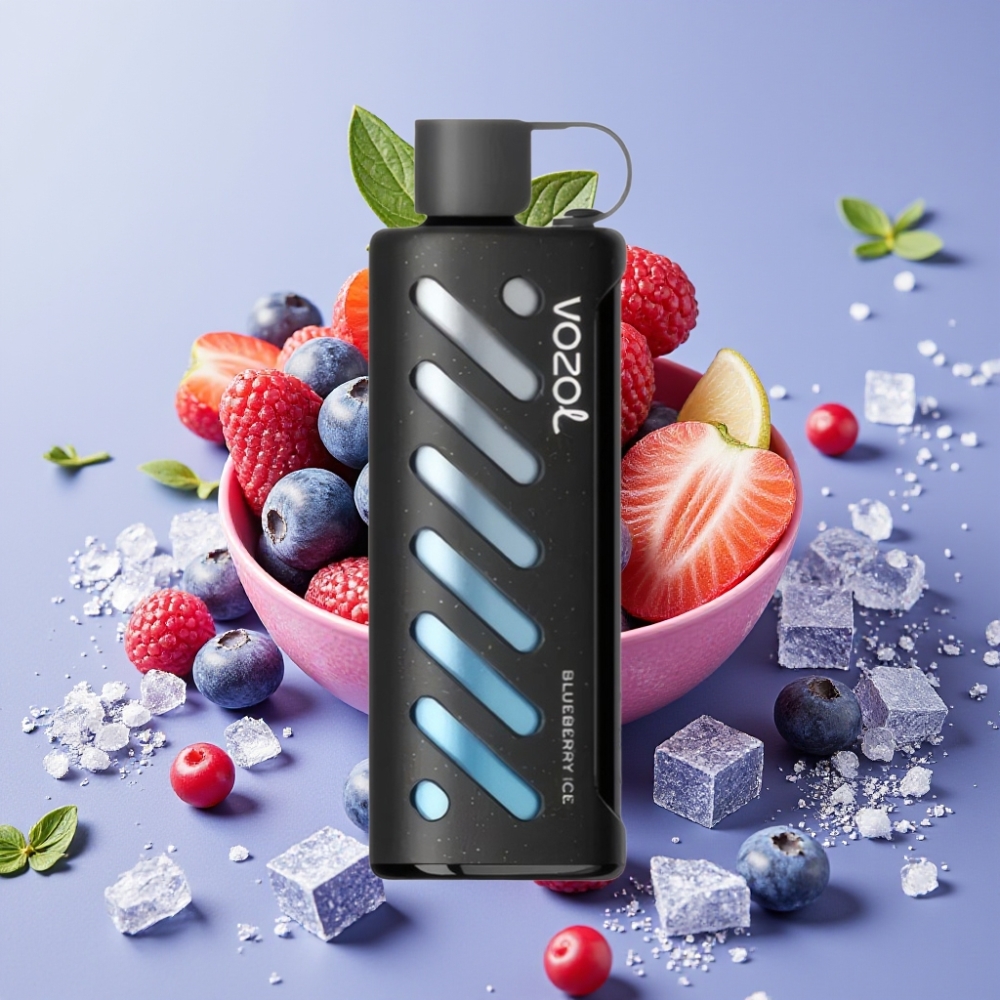VOZOL Gear Shisha 25000 Puffs Dual Mesh 1000mAh Blaubeer-Eis