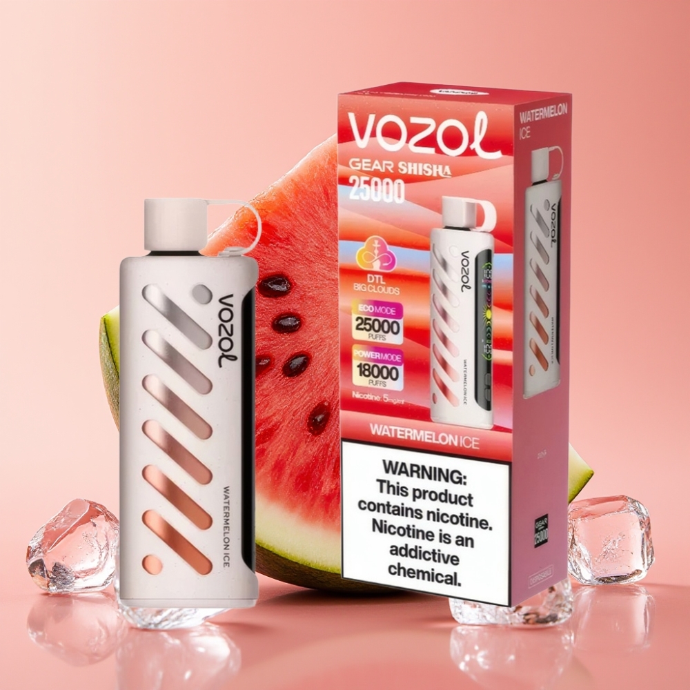 VOZOL Gear Shisha 25000 Puffs Dual Mesh 1000mAh Wassermelone Eis