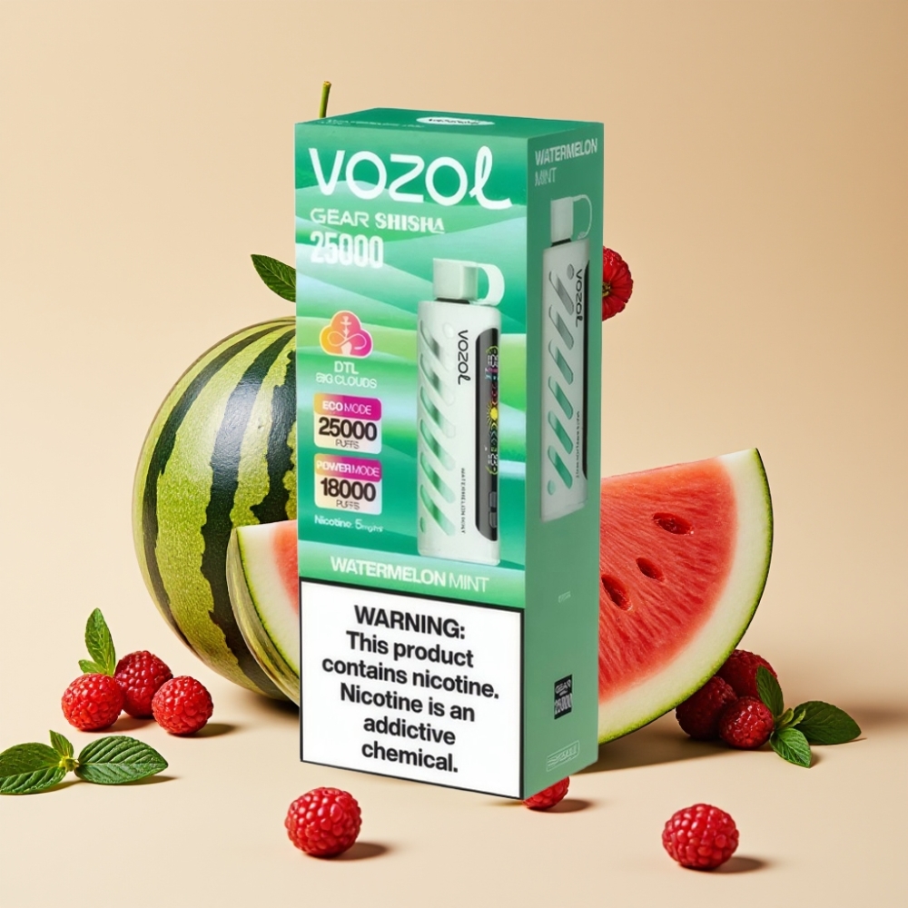 VOZOL Gear Shisha 25000 Puffs Dual Mesh 1000mAh Wassermelone Minze