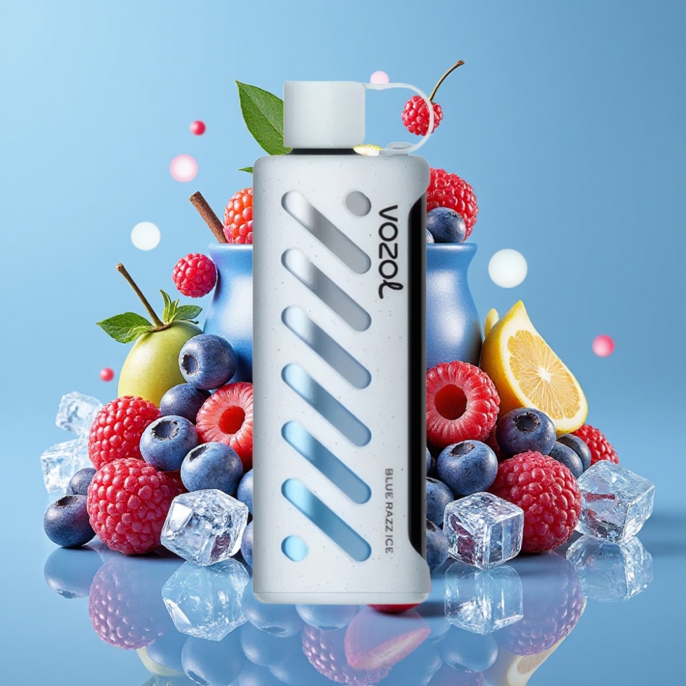 VOZOL Gear Shisha 25000 Puffs Dual Mesh Dual Modes 1000mAh Blaue Himbeere Eis