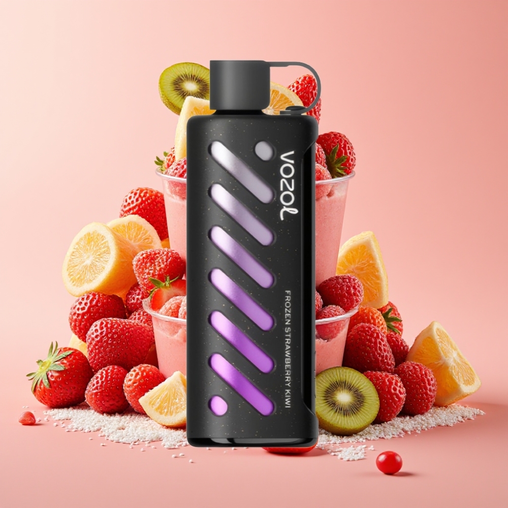 VOZOL Gear Shisha 25000 Puffs Dual Mesh Dual Modes Gefrorene Erdbeer-Kiwi