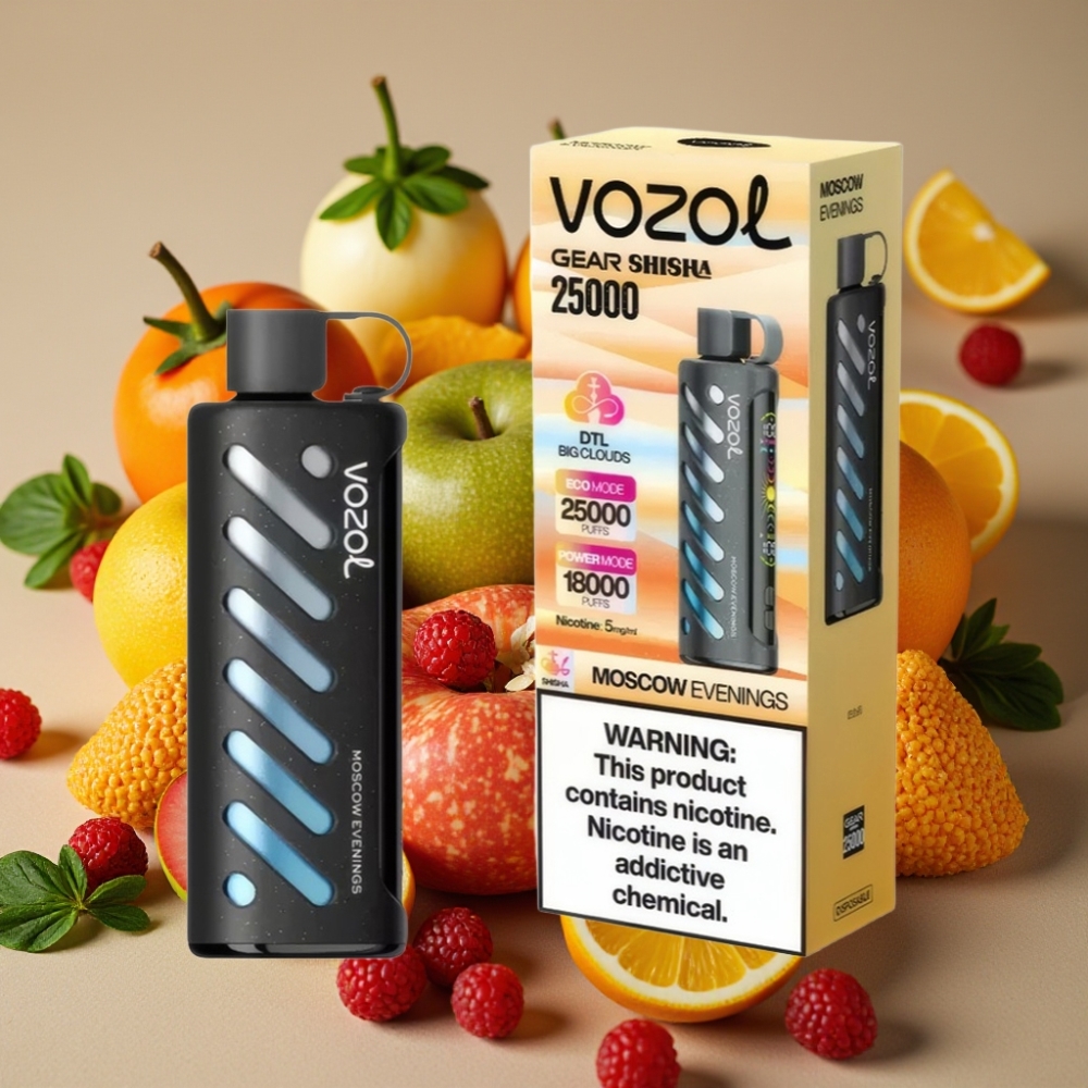 VOZOL Gear Shisha 25000 Puffs Dual Mesh Dual Modes S.i.L.C Tech Moskauer Abende