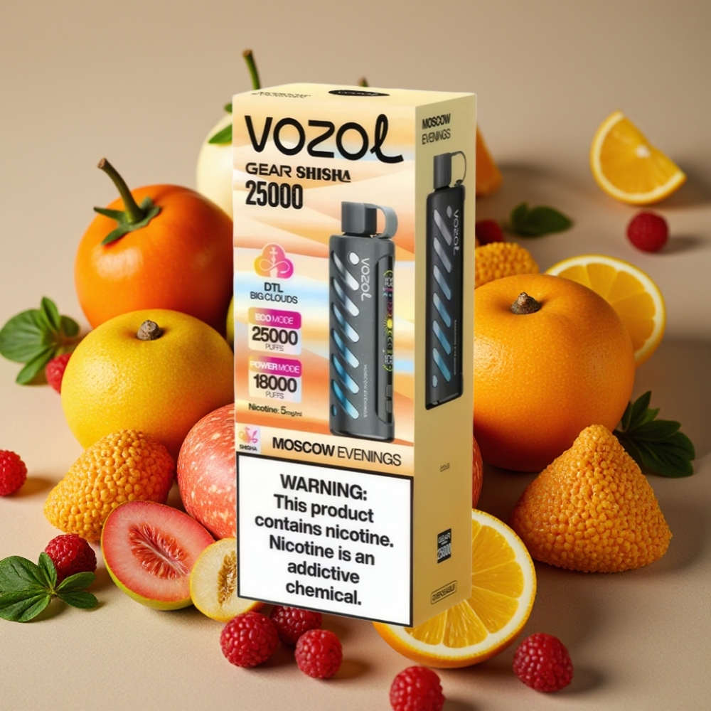 VOZOL Gear Shisha 25000 Puffs Dual Mesh Dual Modes S.i.L.C Tech Moskauer Abende