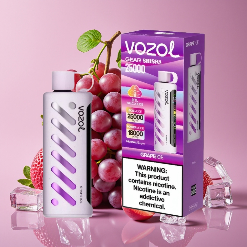 VOZOL Gear Shisha 25000 Puffs Dual Mesh Grape-Eis großhandel Schweiz