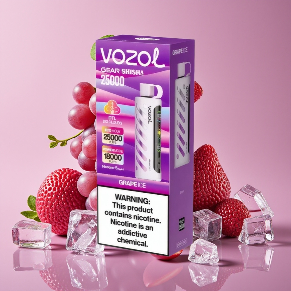 VOZOL Gear Shisha 25000 Puffs Dual Mesh Grape-Eis großhandel Schweiz