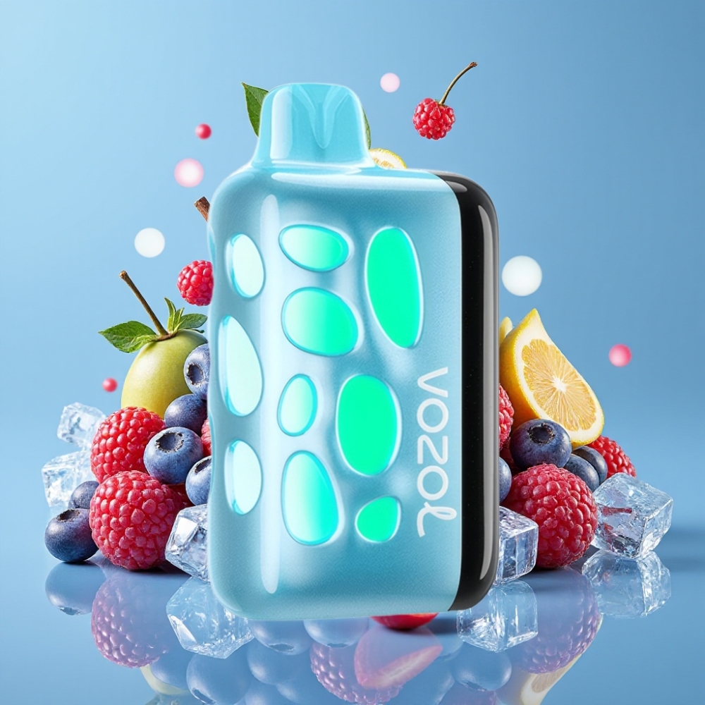 VOZOL RAVE 40000 270° Vibrant Glow Beat-Synced Party Mode Blauer Himbeer-Eis