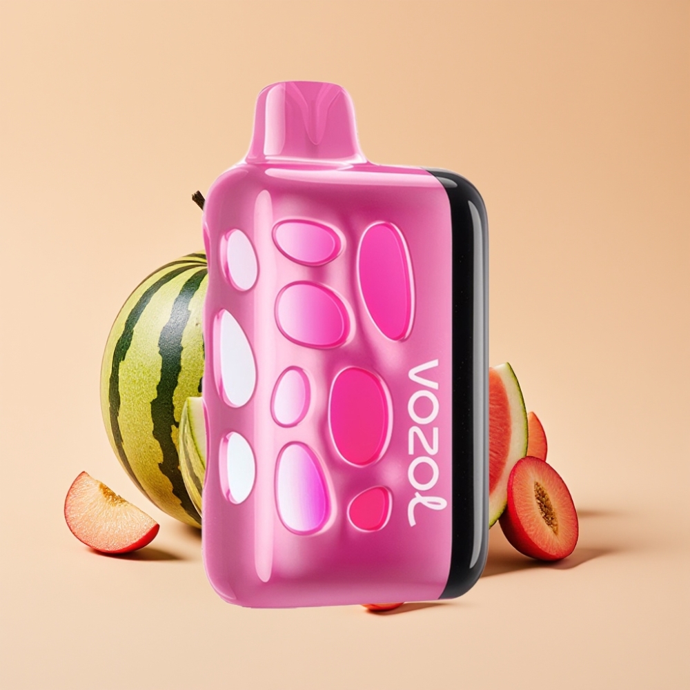 VOZOL RAVE 40000 Disposable 270° Glow Beat-Synced Erdbeer-Wassermelone-Pfirsich