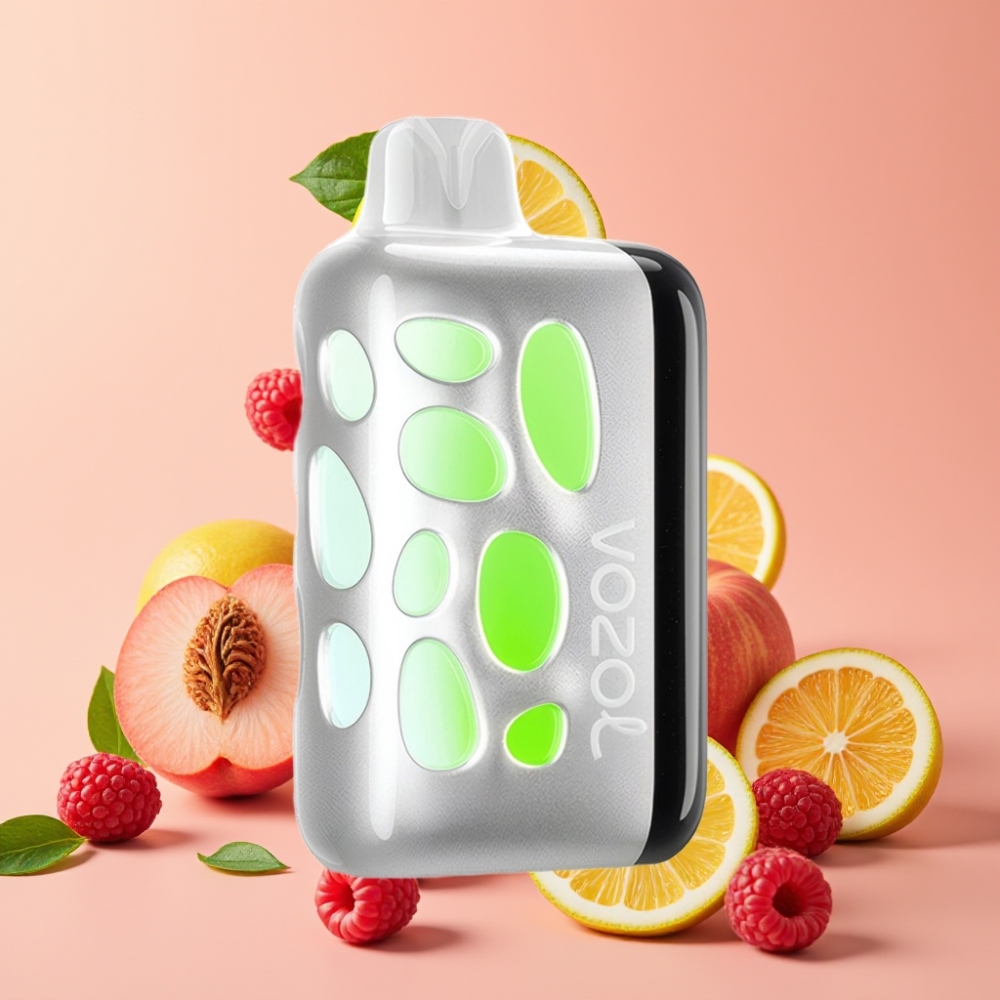 VOZOL RAVE 40000 Disposable Vape Beat-Synced Party Mode Pfirsich Himbeere Limonade