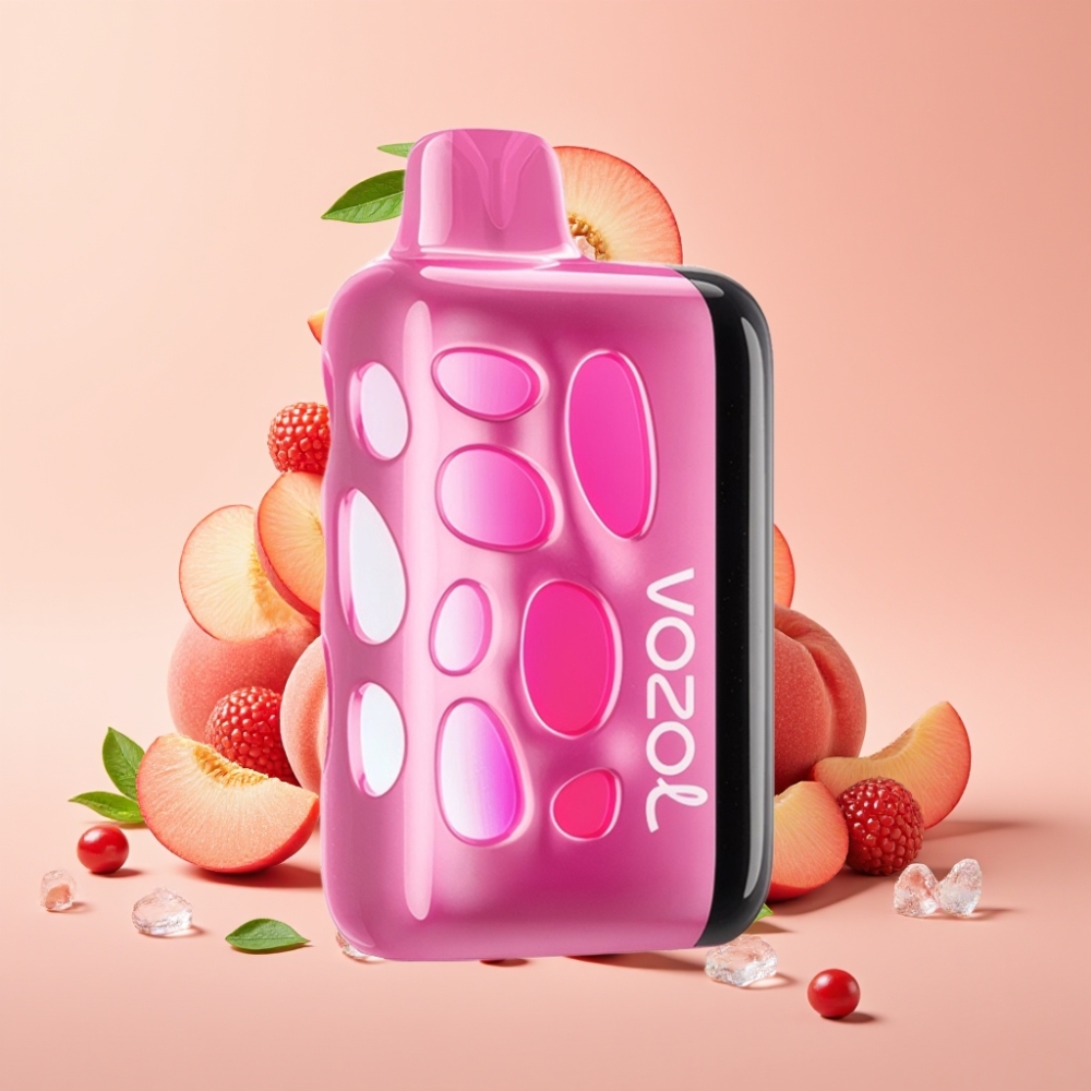 VOZOL RAVE 40000 Disposable Vape mit 270° Vibrant Glow Design & Pfirsich-Eis