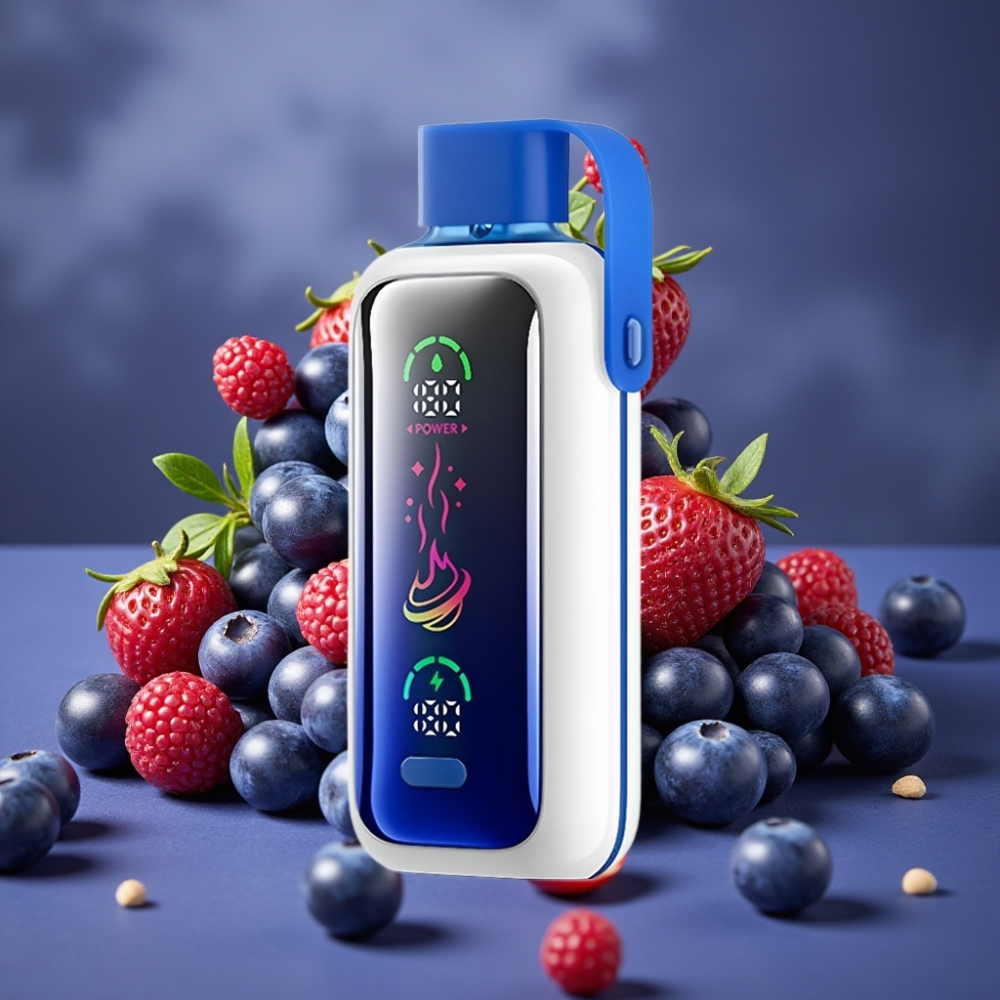 VOZOL Star 20000 Puffs Dual Mesh 2.2" HD Spiegel Display Heidelbeer Sturm