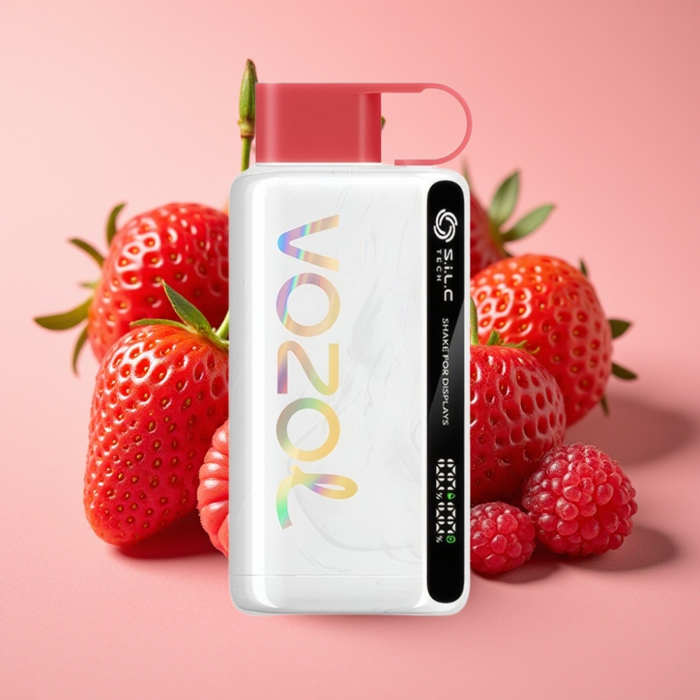 VOZOL STAR 9000/12000 Disposable Vape mit Erdbeere Himbeere Kirsche, S.i.L.C TECH, 650mAh