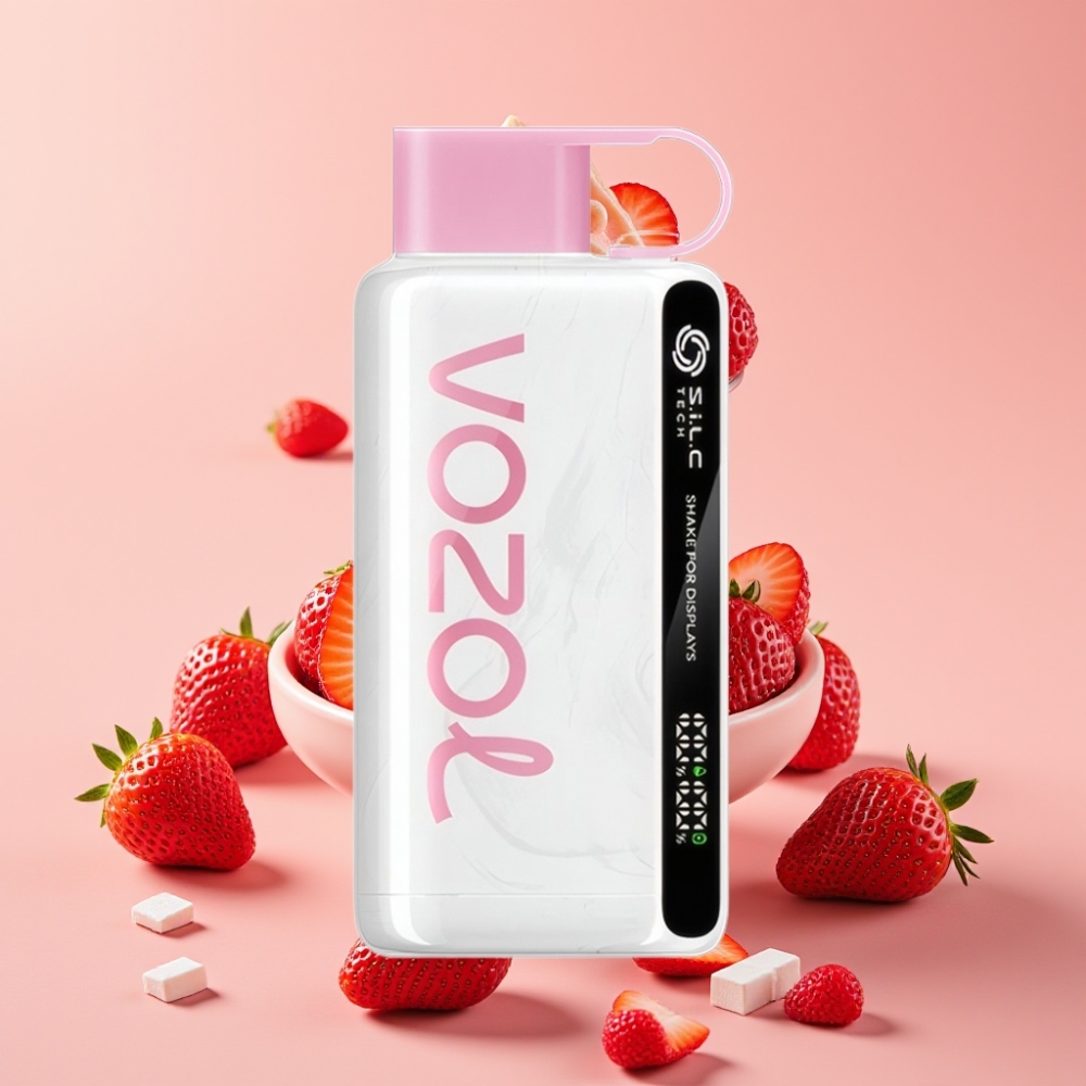 VOZOL STAR 9000/12000 Disposable Vape mit S.i.L.C TECH, 650mAh, Erdbeer-Eiscreme