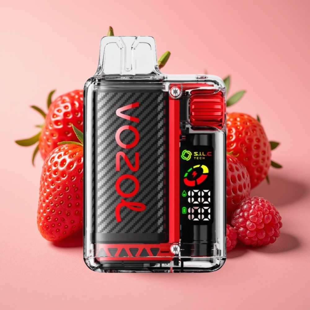 VOZOL Vista 20000 Puffs 650mAh 2% OLED Dual Mesh Coil Erdbeere Himbeere Kirsche
