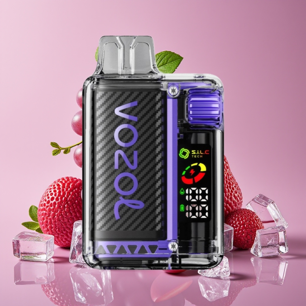 VOZOL Vista 20000 Puffs 650mAh OLED 6-Level Watt Traube Eis