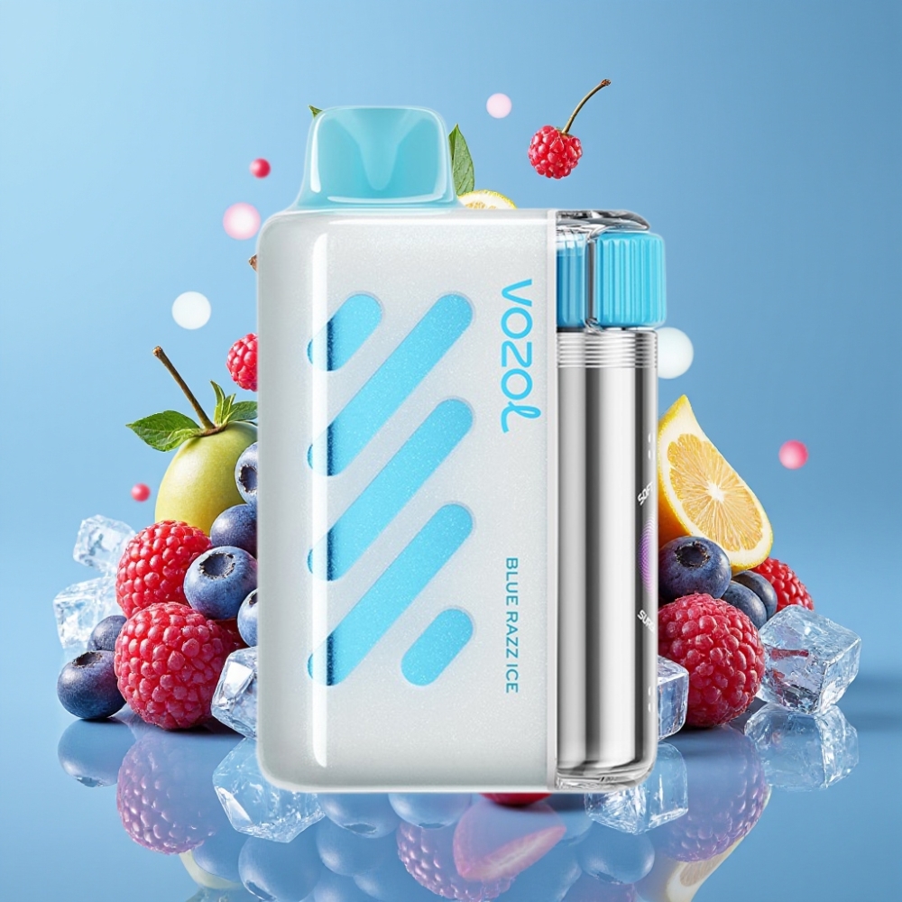 VOZOL VISTA 40000 Puffs MTL Rechargeable Display Blauer Himbeer-Eis