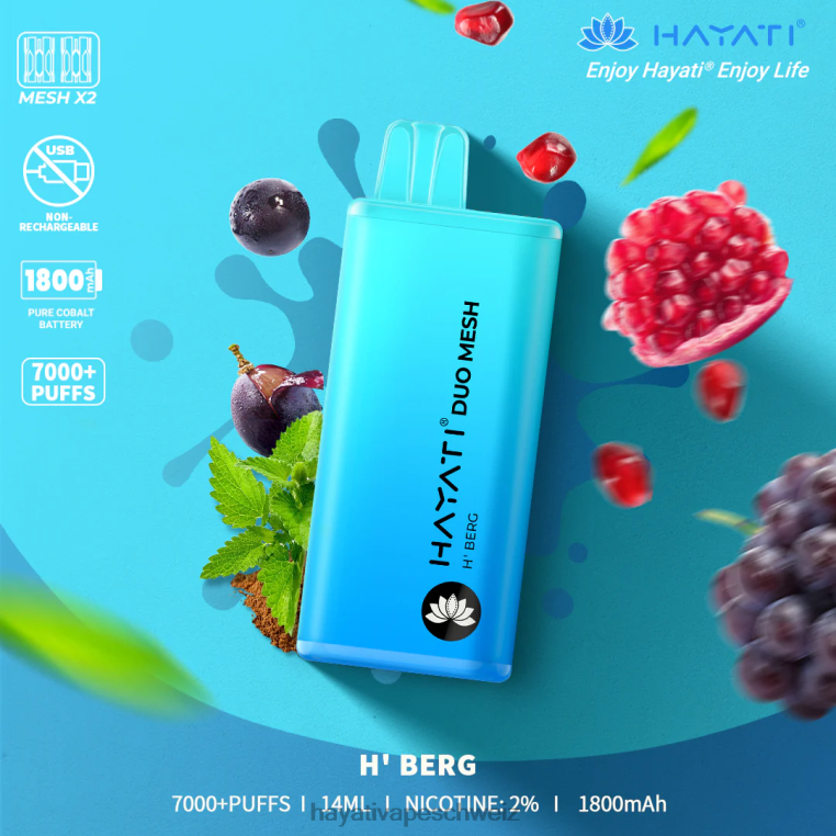 Hayati Schweiz | Hayati Duo Mesh Einweg h'berg X880P171