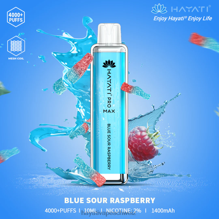 Hayati Flavours | Hayati Pro Max Einweg blaue saure Himbeere X880P96