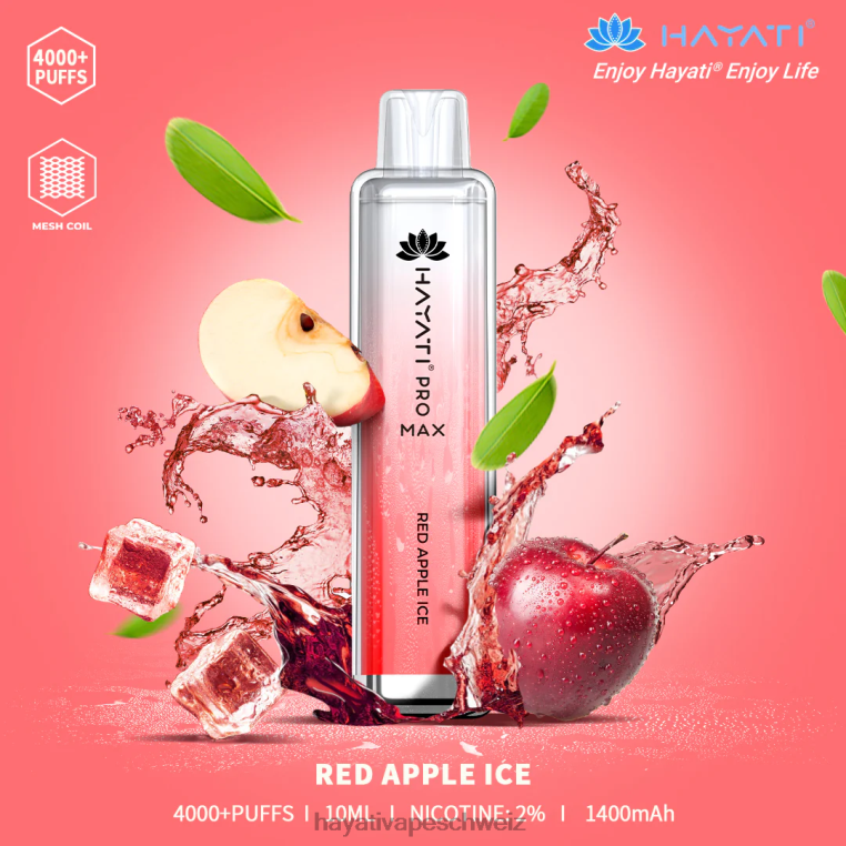 Hayati Flavours | Hayati Pro Max Einweg rotes Apfeleis X880P116