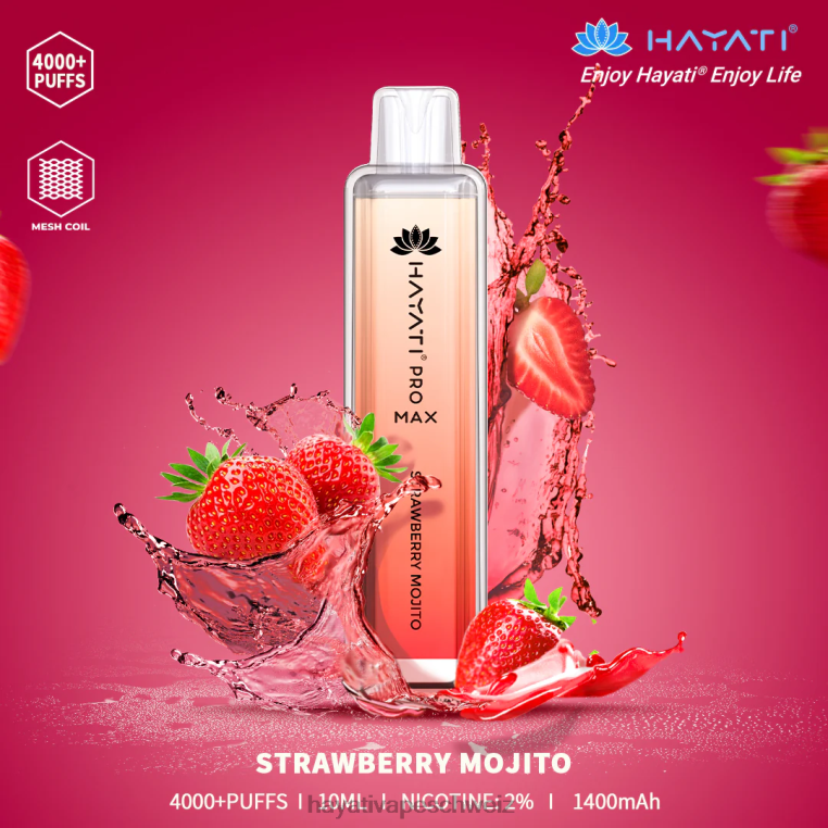 Hayati Schweiz | Hayati Pro Max Einweg Erdbeer-Mojito X880P121
