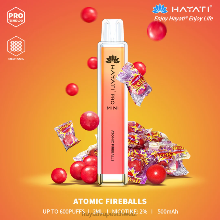 Hayati Schweiz | Hayati Pro Mini Einweg Atomarer Feuerball X880P1