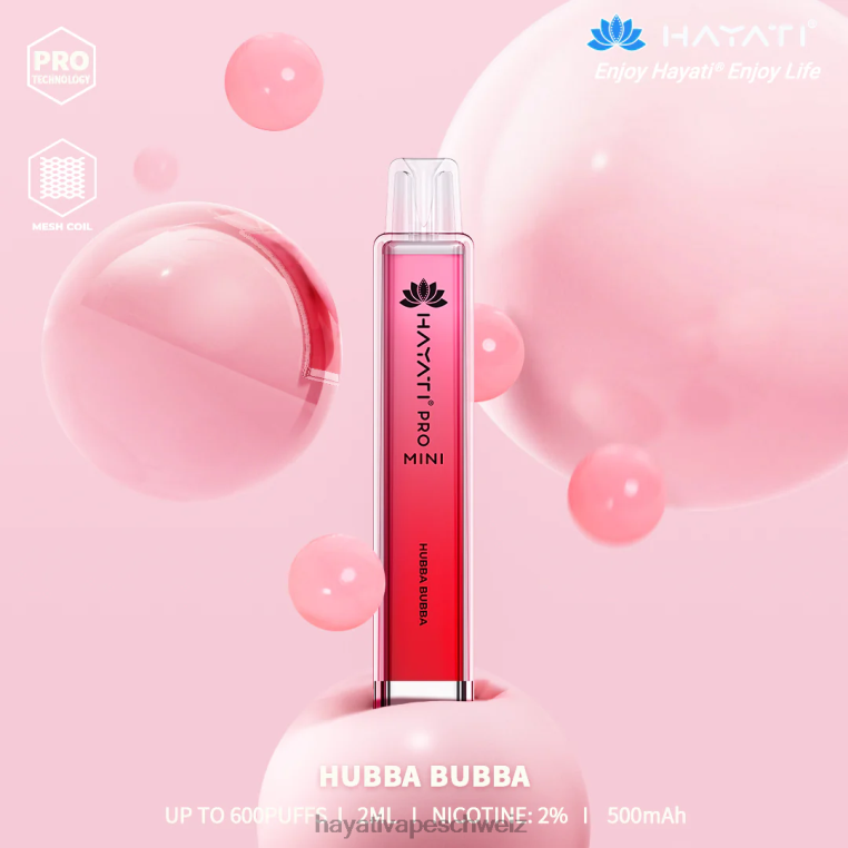 Hayati Schweiz | Hayati Pro Mini Einweg Hubba Bubba X880P11