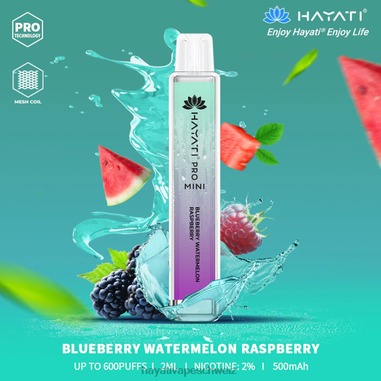 Blaubeere, Wassermelone, Himbeere