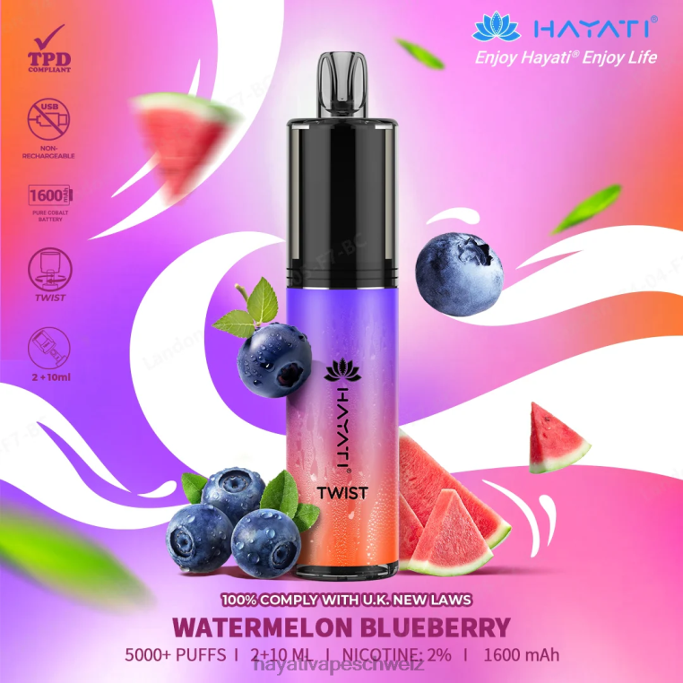 Wassermelone Blaubeere