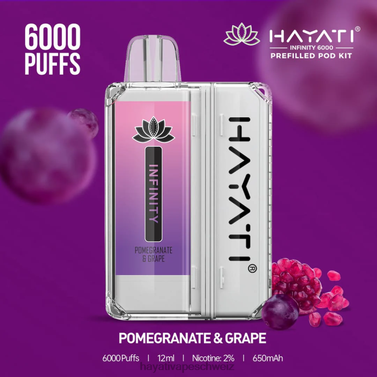 Granatapfel und Traube