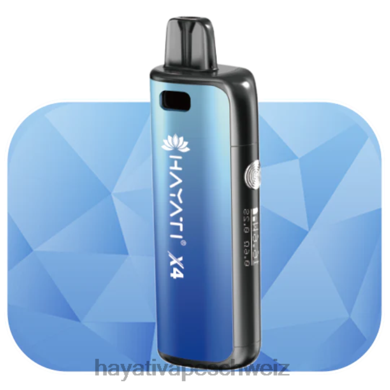 Hayati Vape Schweiz | Hayati X4 nachfüllbares Pod-System sintflutartiges Blau X880P63